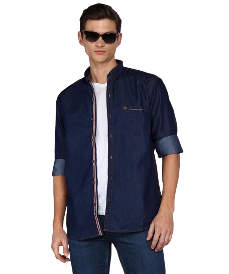 Dark Indigo Denim Casual Shirt