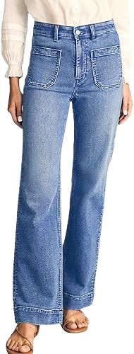 Wide Leg Jeans High Waisted Stretchy