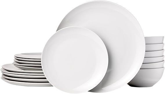 18-Piece Kitchen Dinnerware Set, Plates, Dishes, Bowls