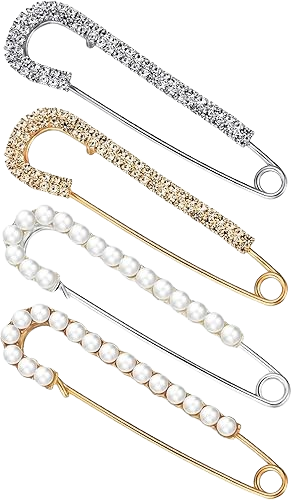 Brooches Safety Pins Dress Shirt Clips for Women