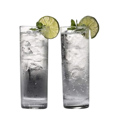 Tall Drinking Water Glasses - Glassware for Mojito, Whiskey, Cocktail